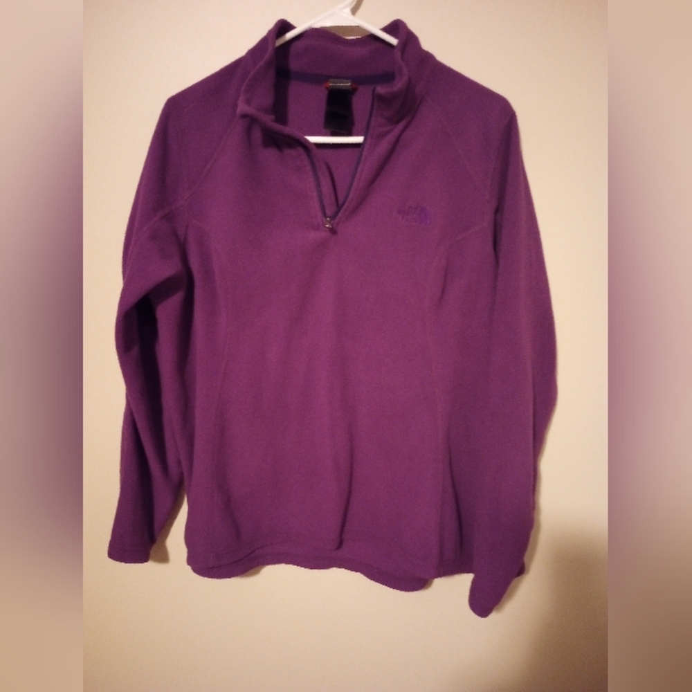 The North Face women's long sleeve lightweight fleece quarter zip pullover